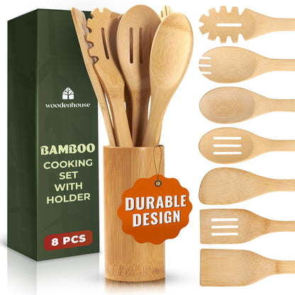 Cervora Bamboo Cooking Utensil Set